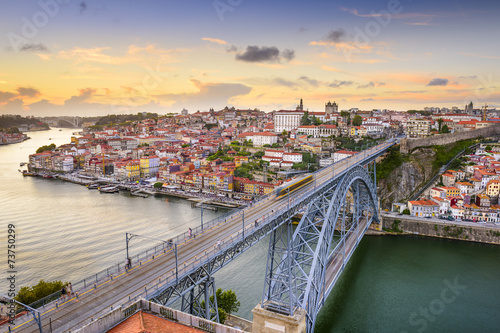 Porto, Portugal at Dom Luis I Bridge
