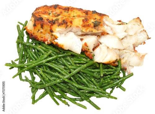 Grilled Fish With Samphire photo