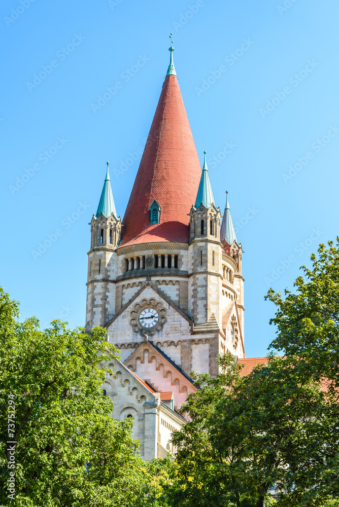 Obraz premium St. Francis of Assisi Church, Vienna