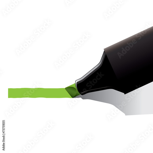 Light green marker pen