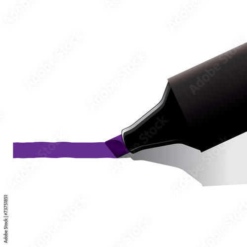Purple marker pen