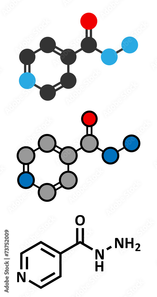 Isoniazid (isonicotinylhydrazine, INH) tuberculosis antibiotic