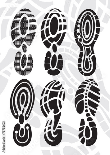 footprint vector