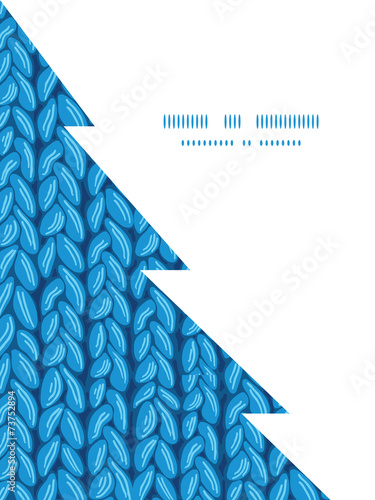 Vector knit sewater fabric horizontal texture Christmas tree