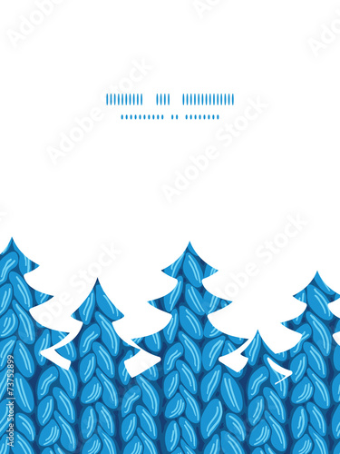 Vector knit sewater fabric horizontal texture Christmas tree