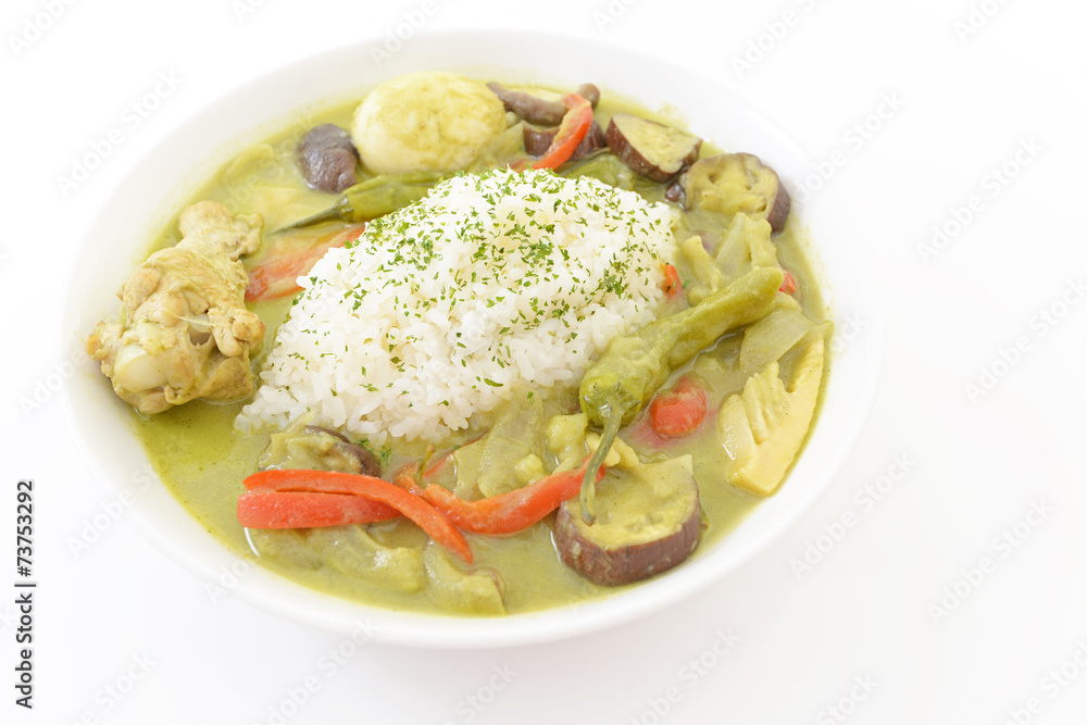 美味しそうなグりーンカレー 美味しそうなグりーンカレー