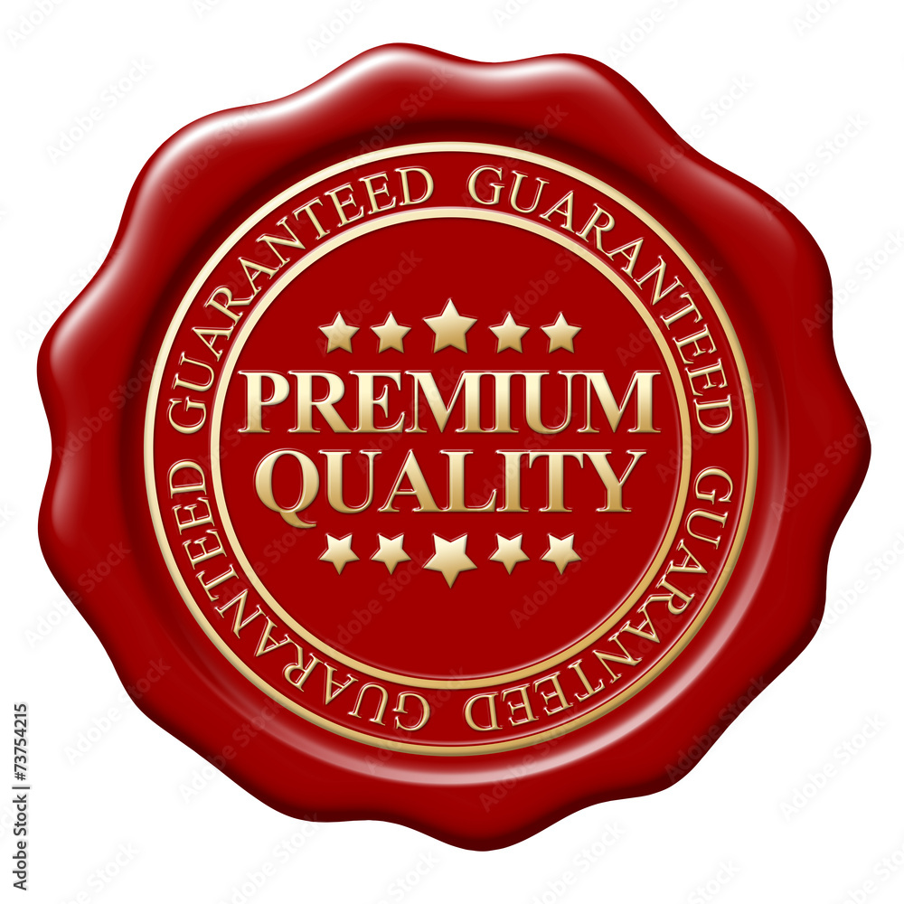 Illustration of wax seal on white background Illustration of wax seal on white background