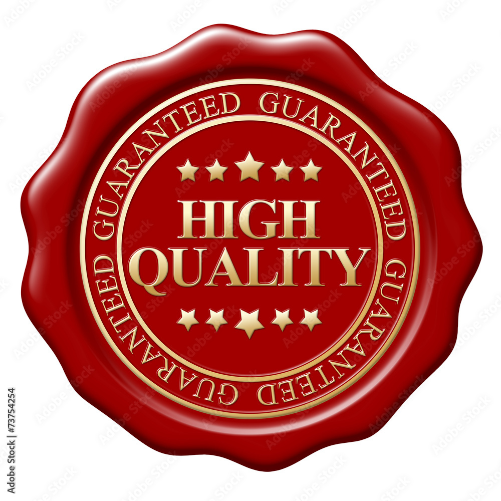 Illustration of wax seal on white background Illustration of wax seal on white background