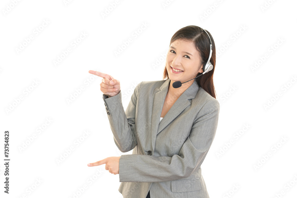 笑顔のオペレーター 笑顔のオペレーター