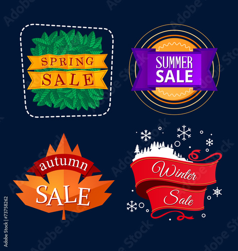 various seasonal sale event tittle