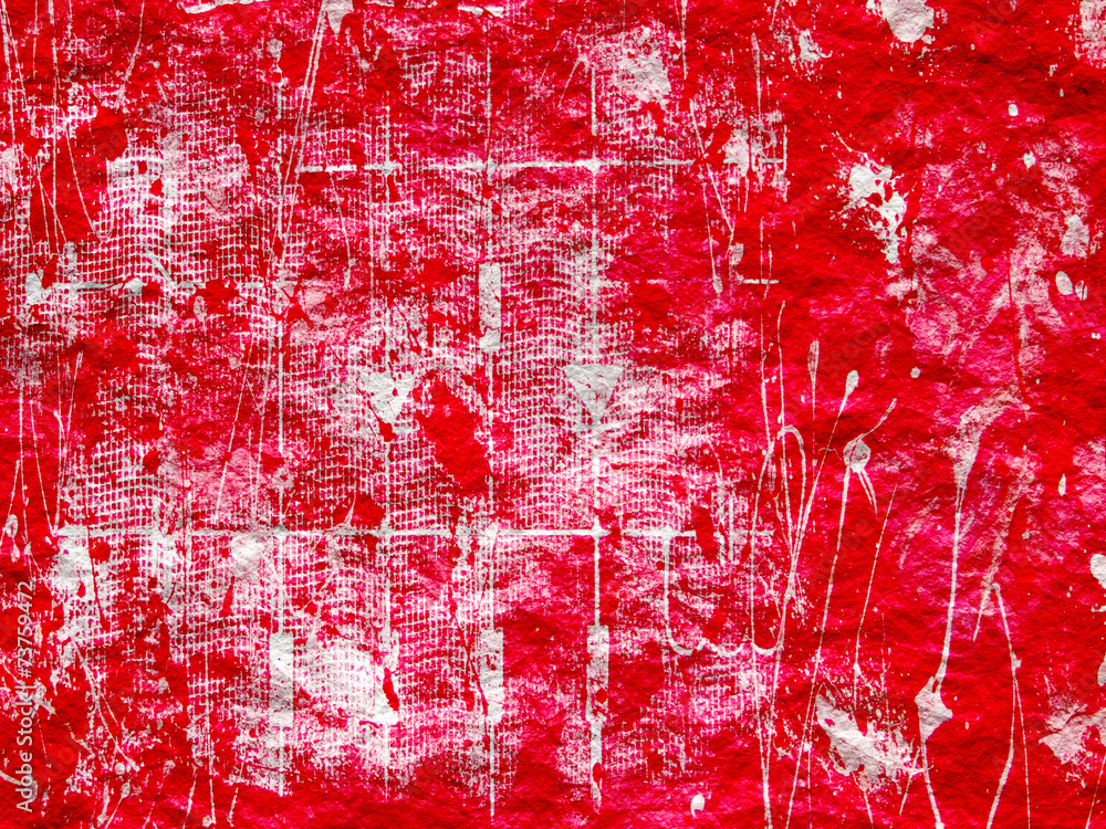 Fototapeta premium red stone wall textured surface with electro scheme