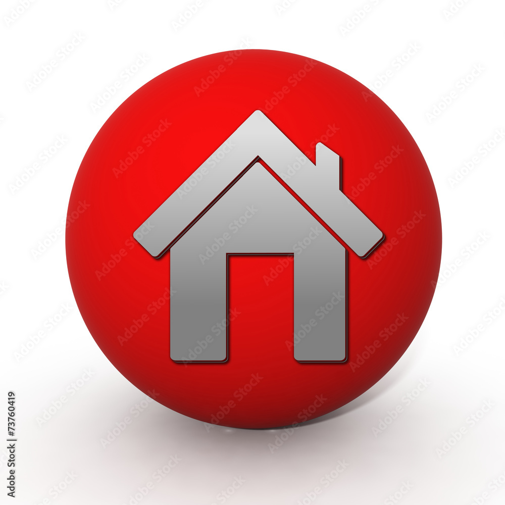 home circular icon on white background home circular icon on white background