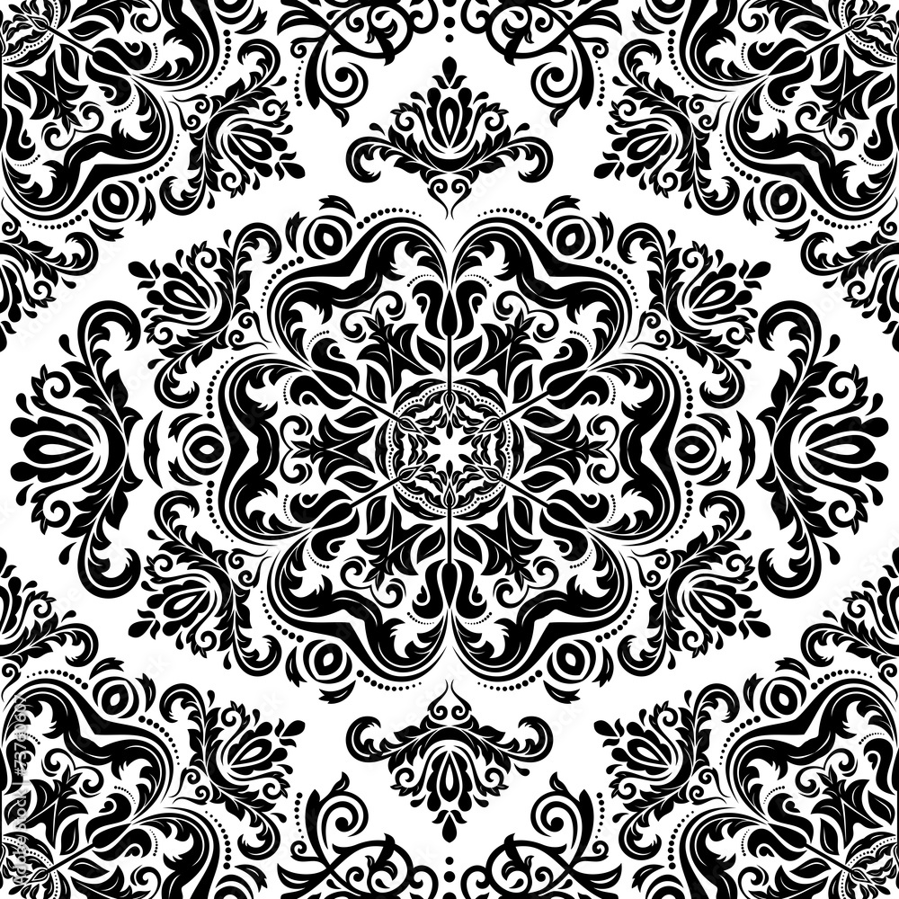 Orient Seamless Vector Pattern. Abstract Background Orient Seamless Vector Pattern. Abstract Background