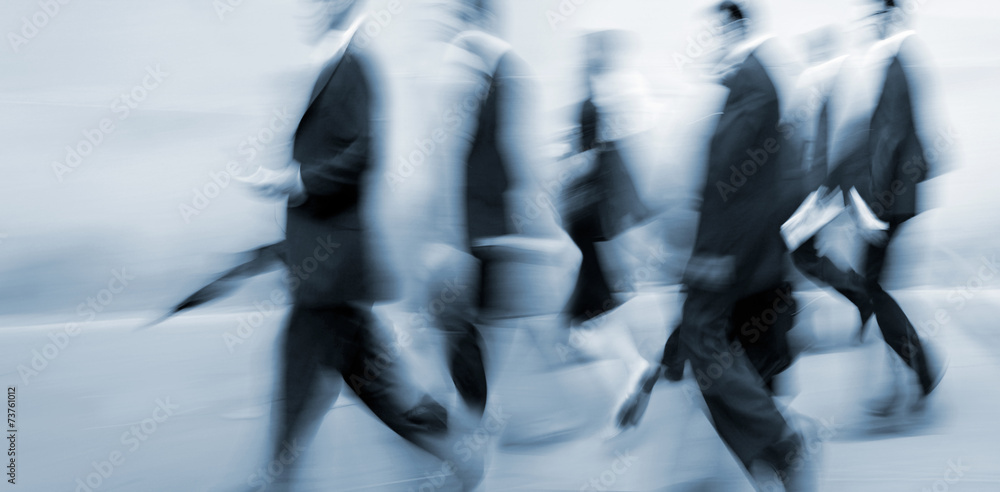 group of business people in the street group of business people in the street