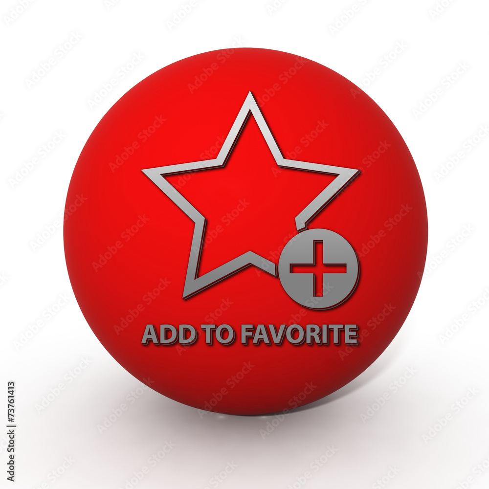 Favorite circular icon on white background Favorite circular icon on white background