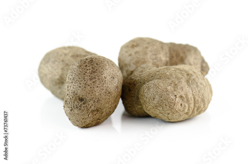 Air potato  dioscorea isolated on white background