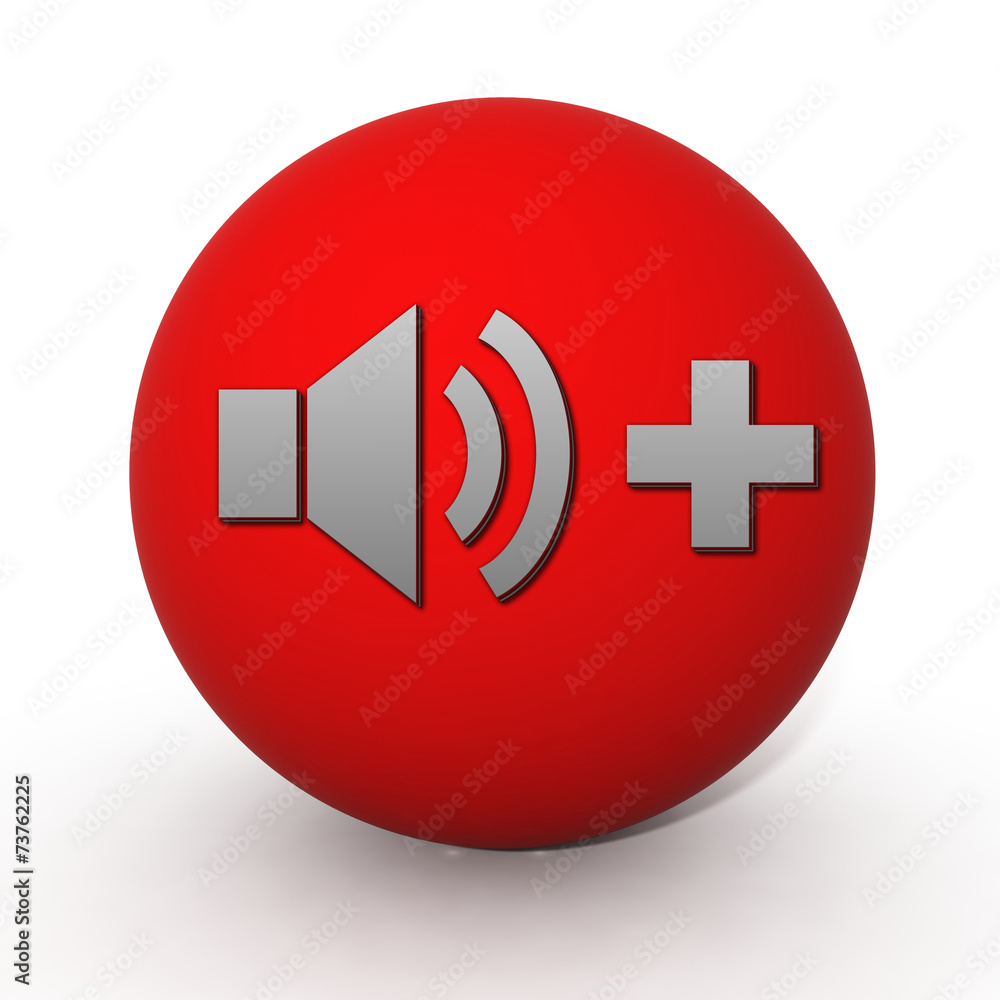 volume circular icon on white background volume circular icon on white background