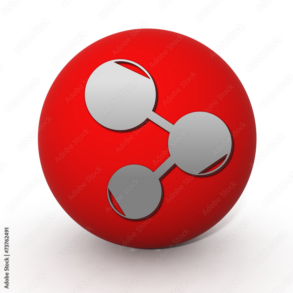 Database circular icon on white background