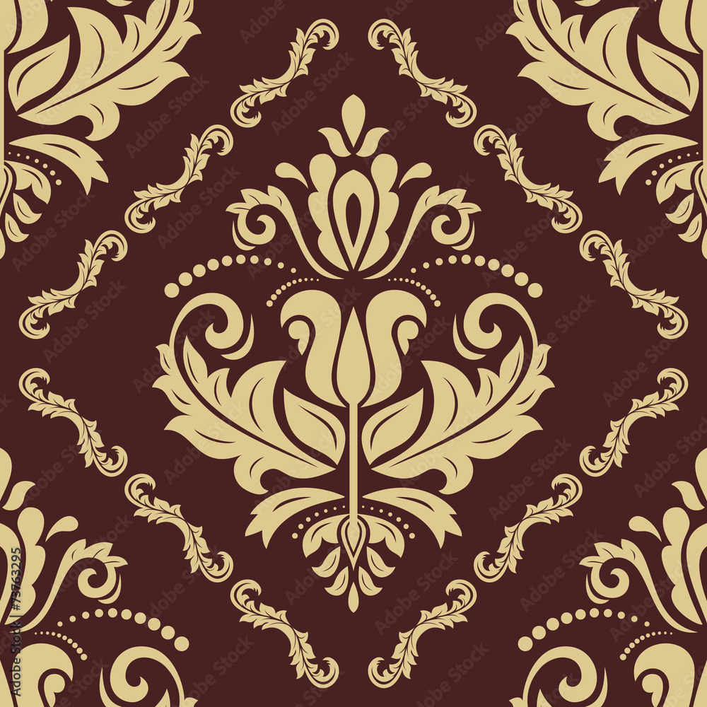 Orient Seamless Vector Pattern. Abstract Background Orient Seamless Vector Pattern. Abstract Background