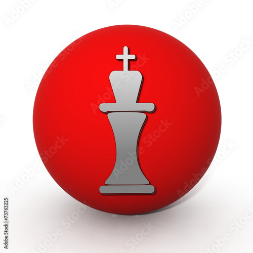 Chess circular icon on white background © iconsmaker
