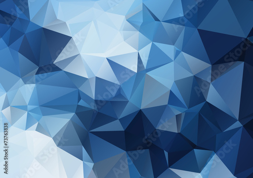 Cold blue polygonal background © igor_shmel