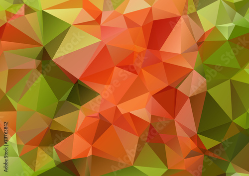 green-red abstract polygonal background