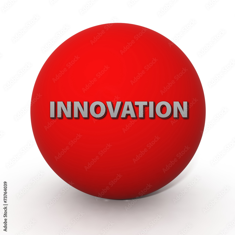 Innovation circular icon on white background Innovation circular icon on white background