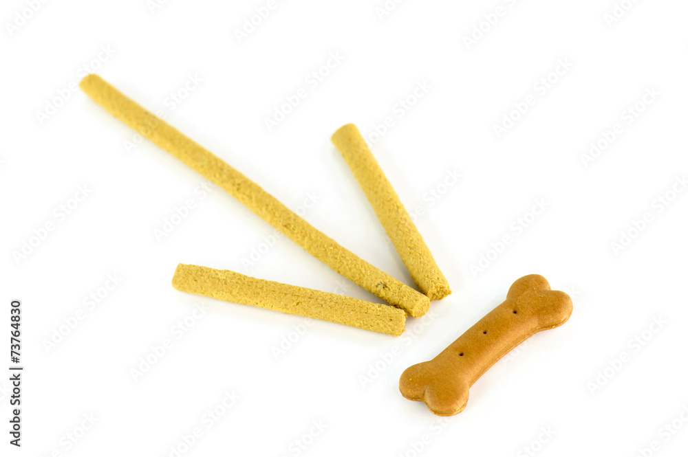 Dog Treats (Dog Food, Dog Chews, Snack), isolated on white Dog Treats (Dog Food, Dog Chews, Snack), isolated on white