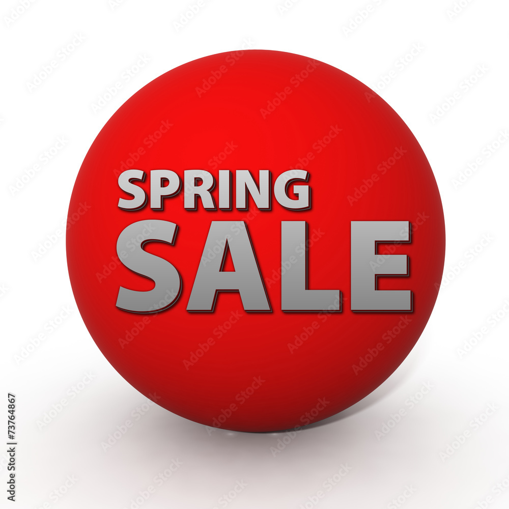 Spring sale circular icon on white background Spring sale circular icon on white background