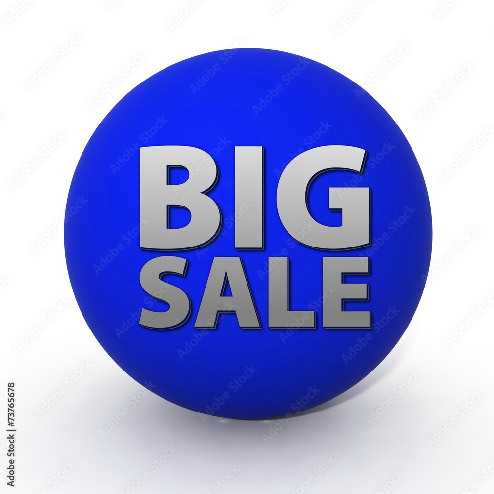 Big sale circular icon on white background Big sale circular icon on white background