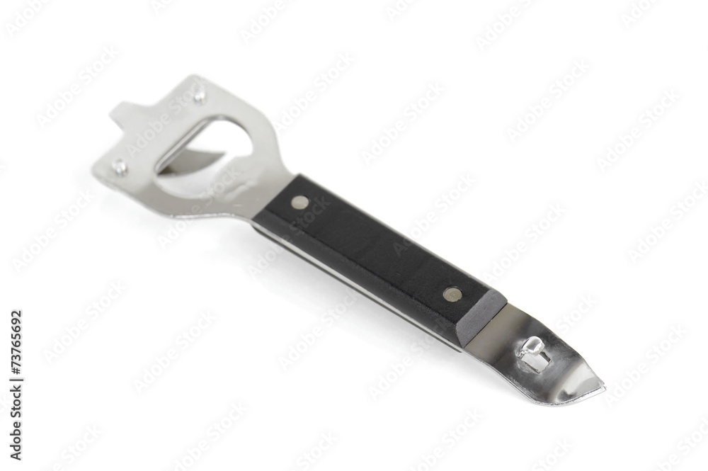 tin-opener isolated on the white background tin-opener isolated on the white background
