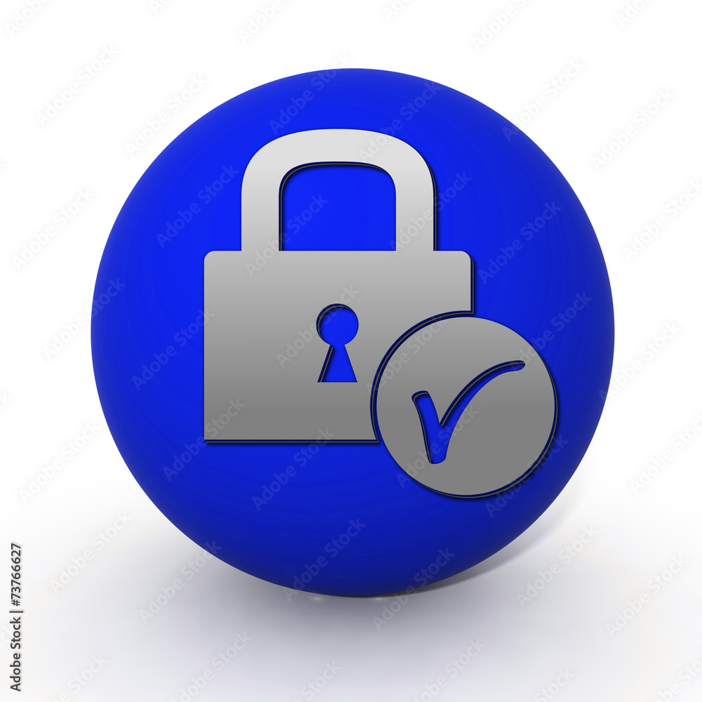 Lock circular icon on white background Lock circular icon on white background