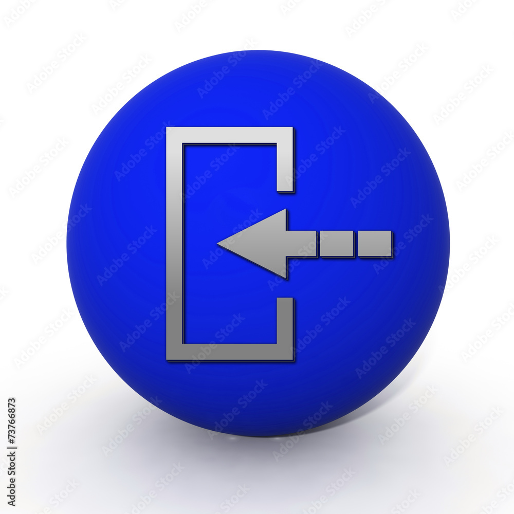 Login circular icon on white background Login circular icon on white background