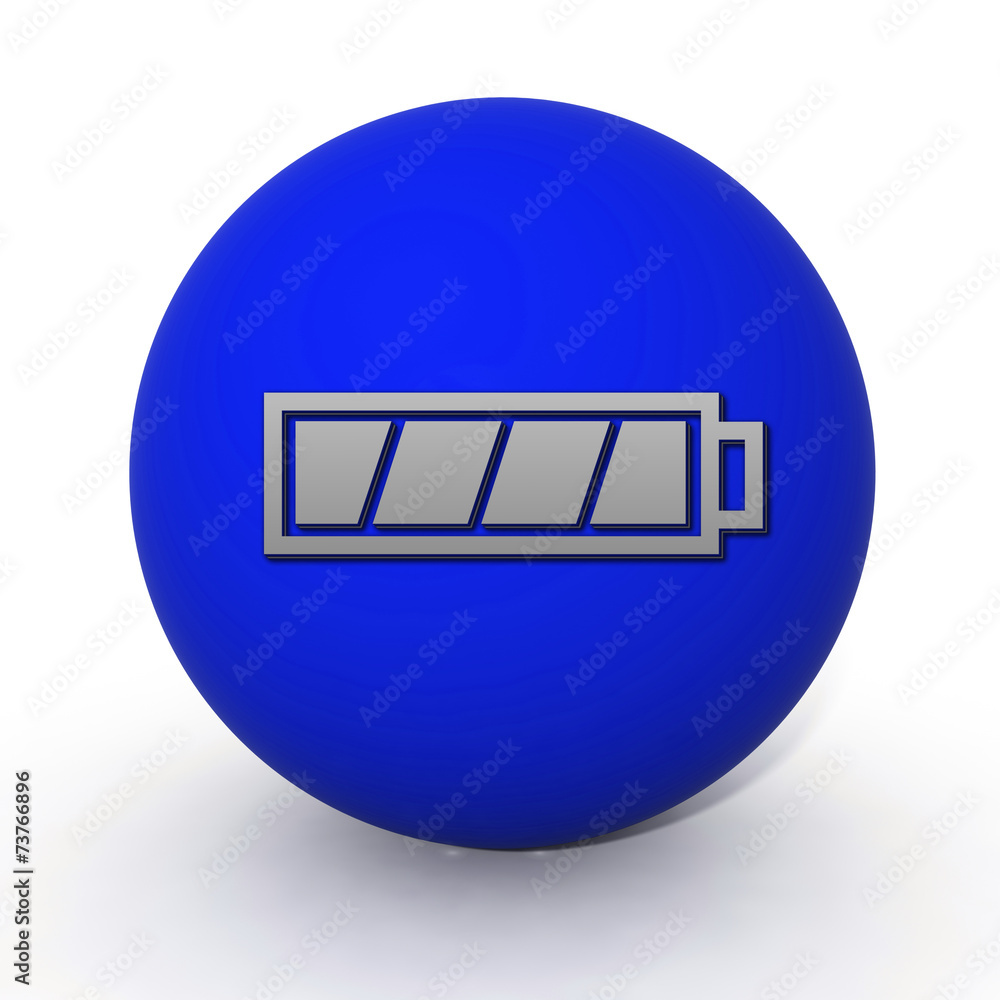 battery circular icon on white background battery circular icon on white background