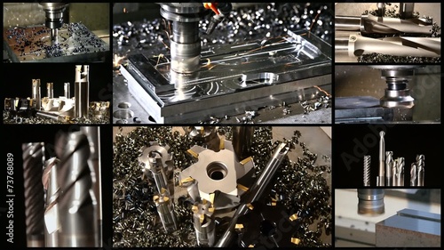 milling machine collage