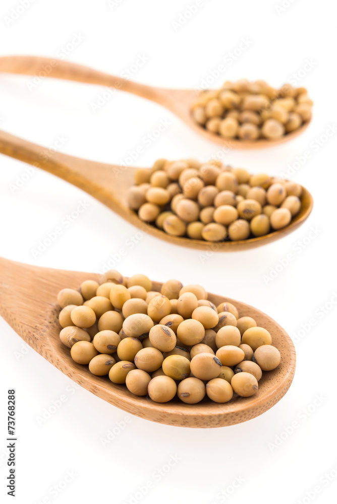 Soybean isolated on white background Soybean isolated on white background