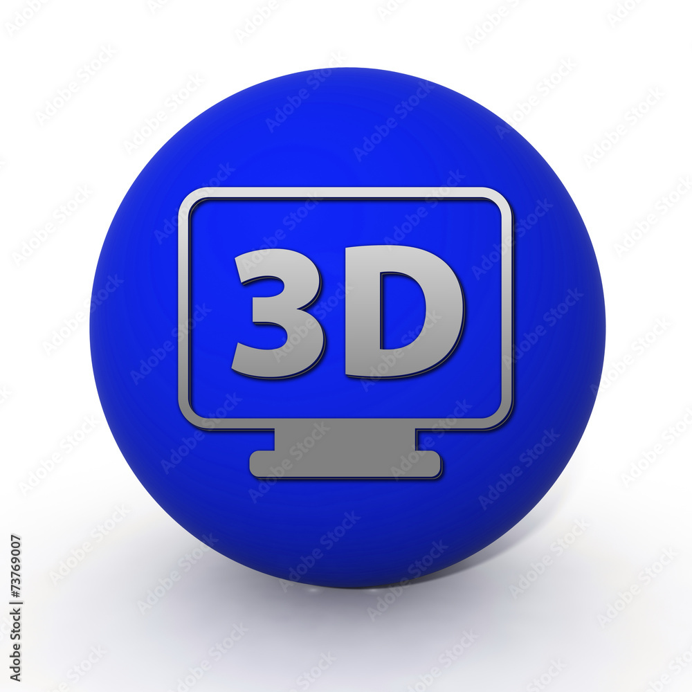 3Dcircular icon on white background 3Dcircular icon on white background