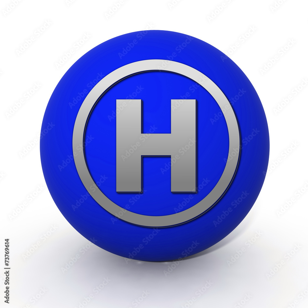 Emergency circular icon on white background Emergency circular icon on white background