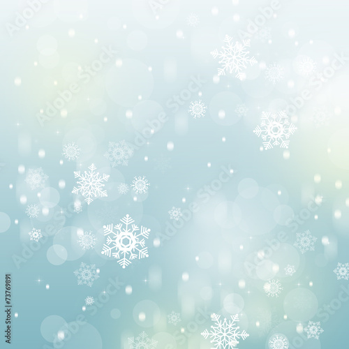 Christmas background with snowflakes