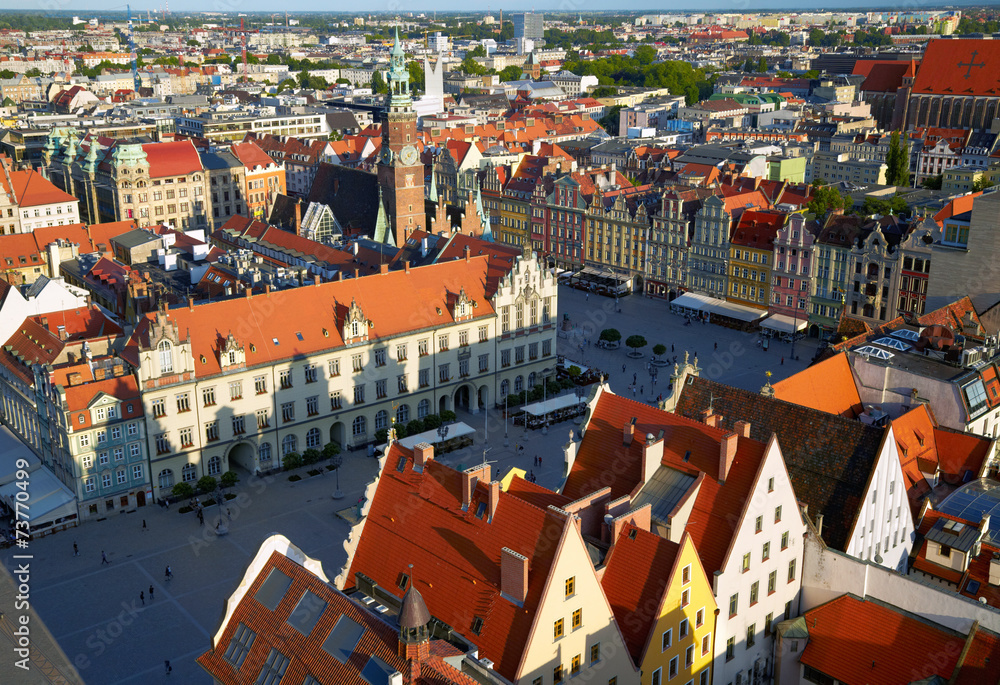 Obraz premium Wroclaw town market
