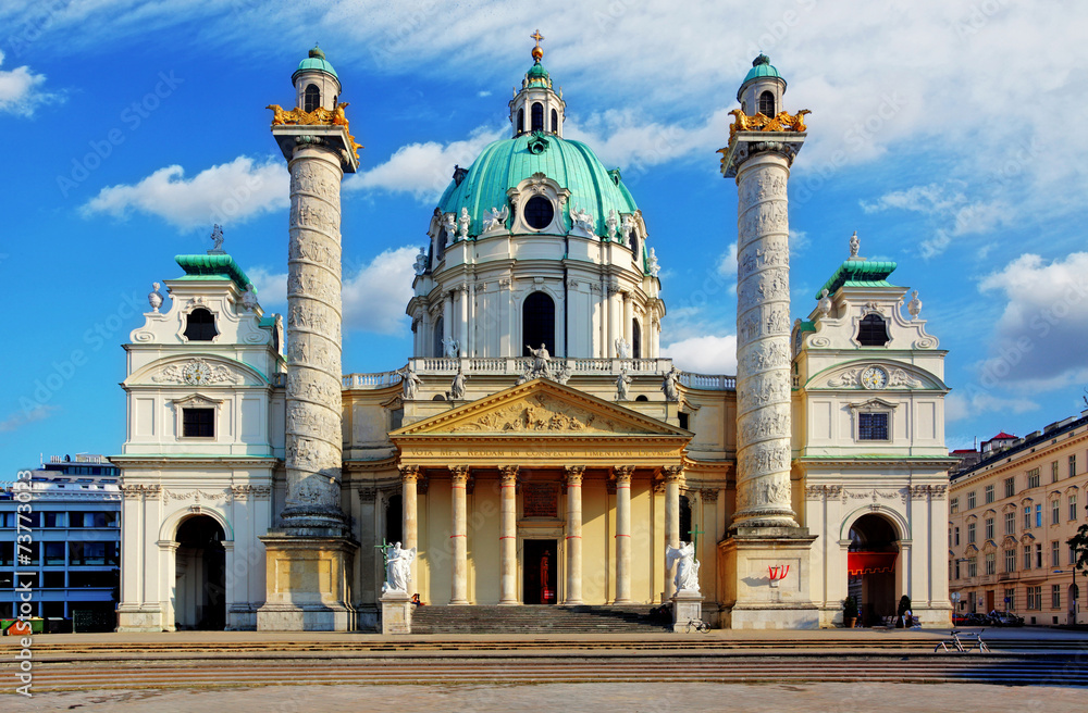 Fototapeta premium Vienna - St. Charles's Church - Austria