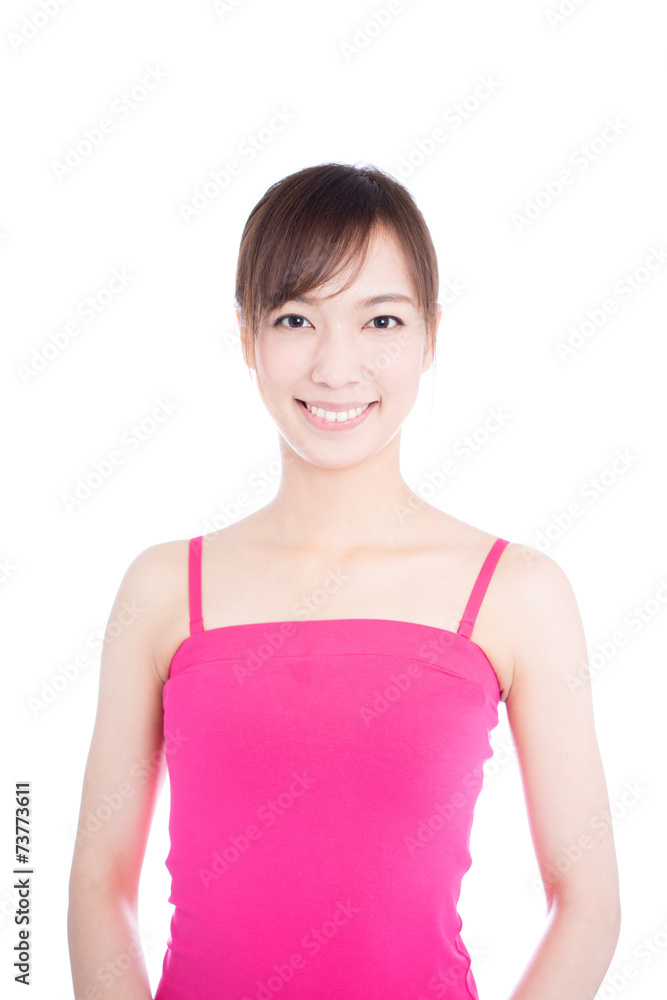 笑顔の女性 笑顔の女性