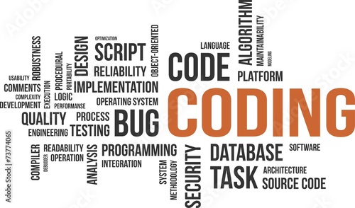 word cloud - coding