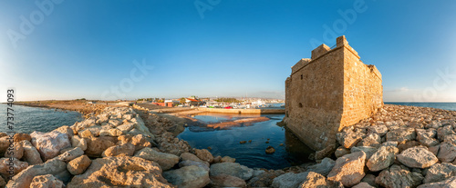 Panoramic view of the Paphos Castle photo