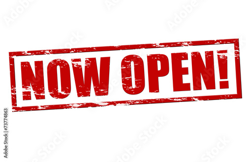 Now open