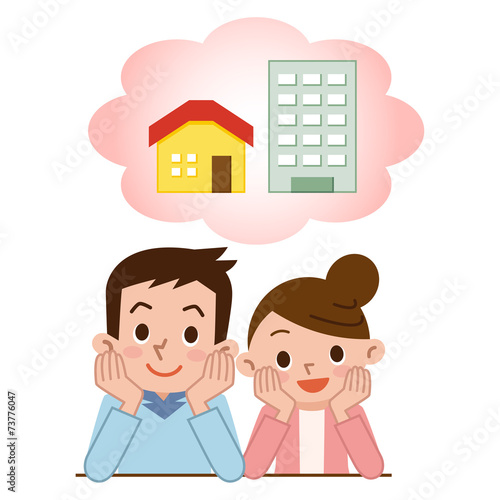住宅の購入を考える夫婦