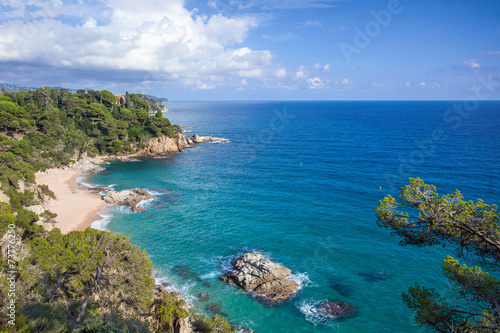 Seafront of LLoret de Mar  Spain