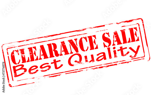 Clearance sale