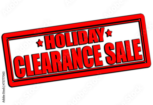 Clearance sale
