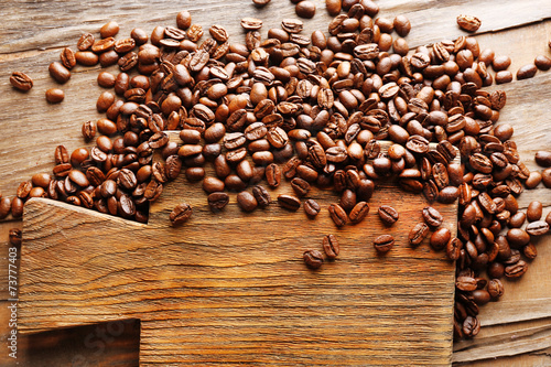Coffee beans, close-up © Africa Studio